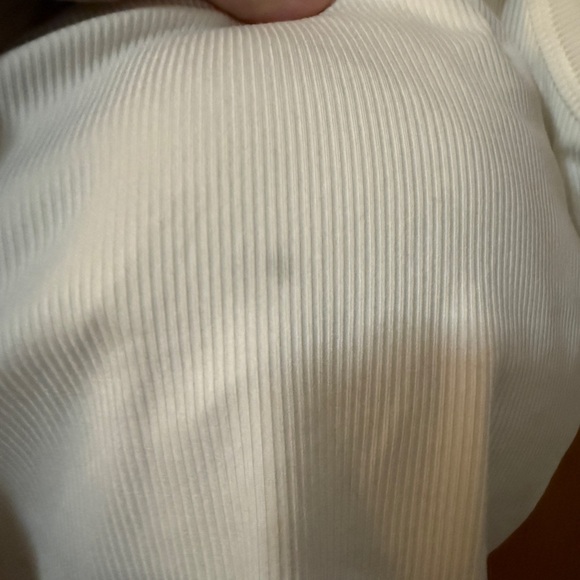 White Ribbed Tank Top - Picture 2 of 4